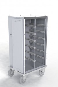 Armoire de transport aluminium avec guides